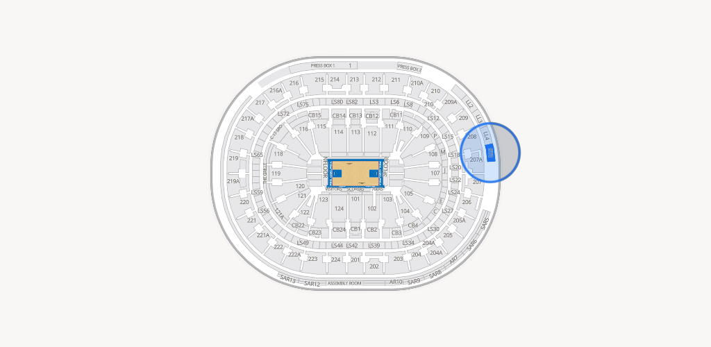 Xfinity Mobile Arena Seating Chart