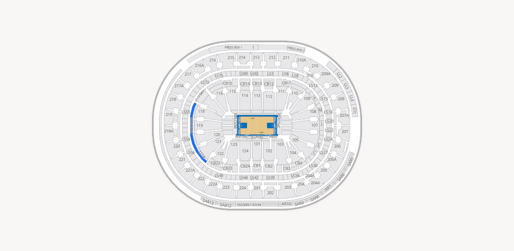 Xfinity Mobile Arena Seating Chart
