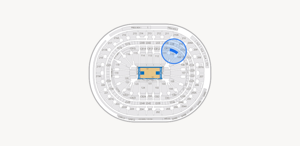 Xfinity Mobile Arena Seating Chart