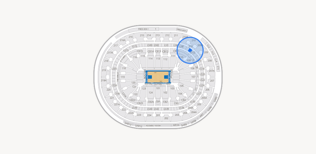 Xfinity Mobile Arena Seating Chart