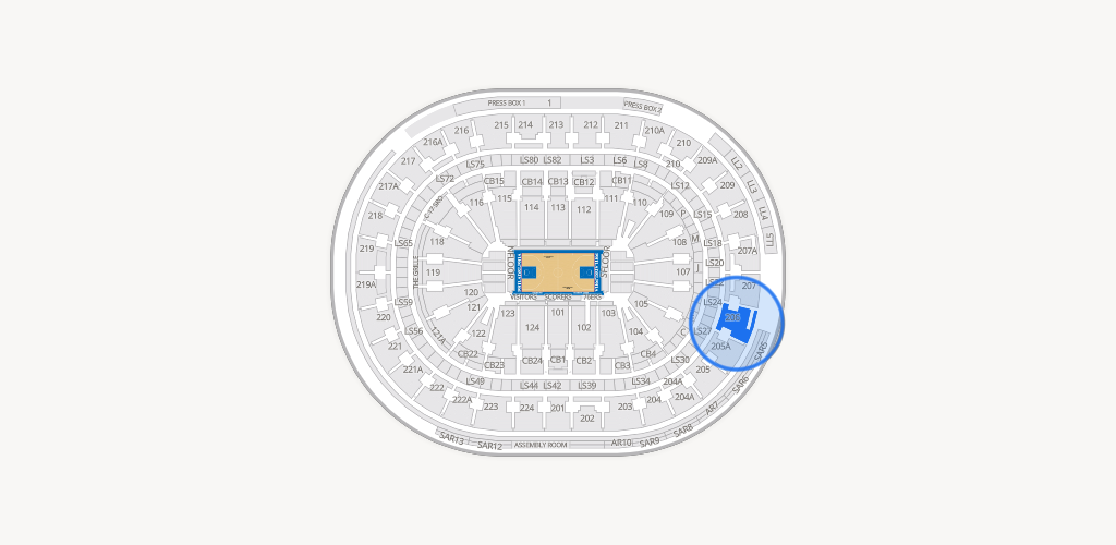 Xfinity Mobile Arena Seating Chart