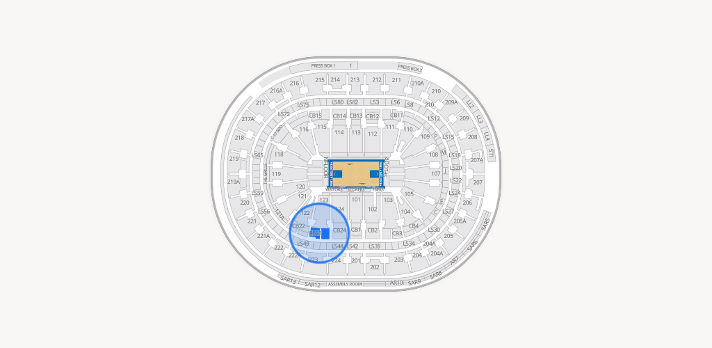 Xfinity Mobile Arena Seating Chart