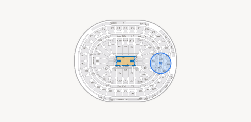 Xfinity Mobile Arena Seating Chart