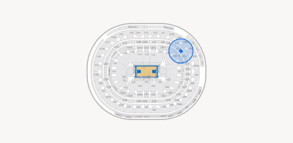 Xfinity Mobile Arena Seating Chart
