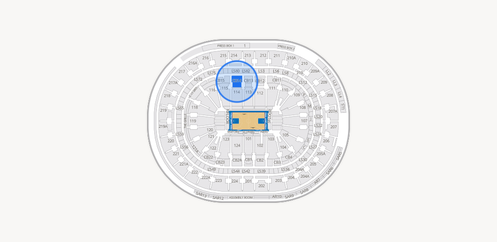 Xfinity Mobile Arena Seating Chart