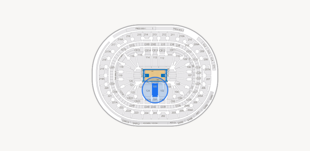 Xfinity Mobile Arena Seating Chart