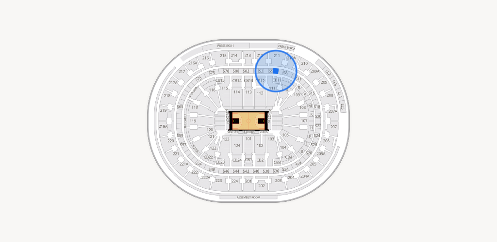 Xfinity Mobile Arena Seating Chart