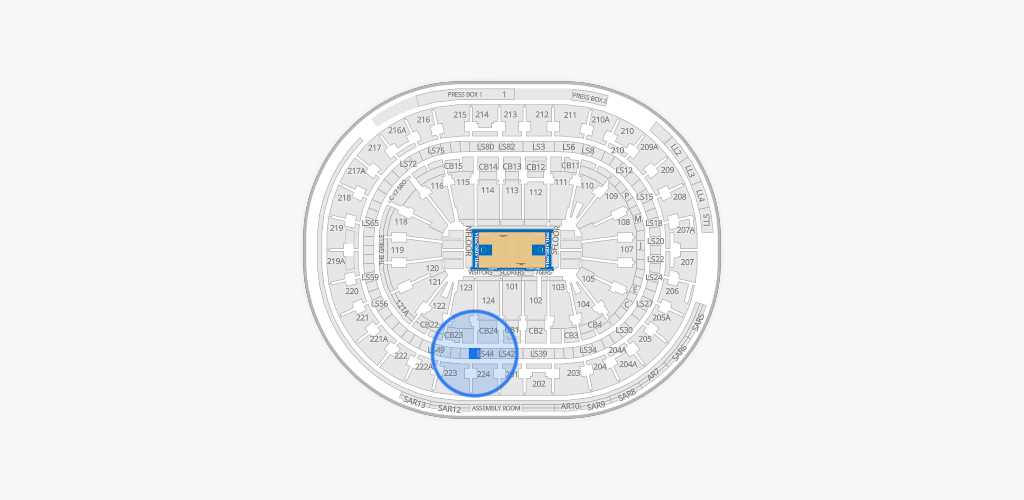 Xfinity Mobile Arena Seating Chart