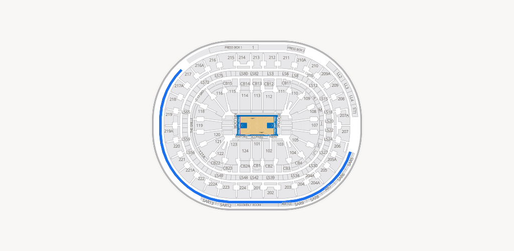 Xfinity Mobile Arena Seating Chart