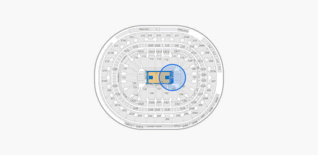 Xfinity Mobile Arena Seating Chart