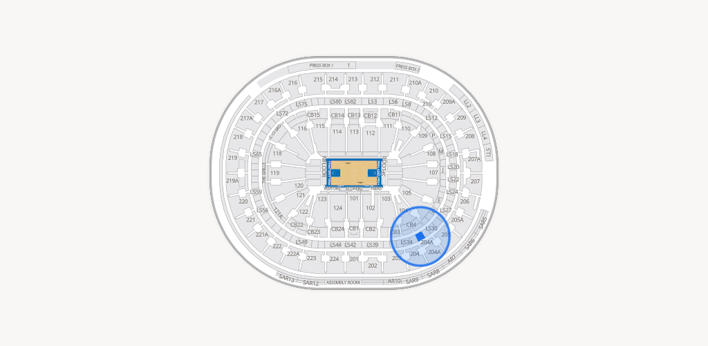 Xfinity Mobile Arena Seating Chart