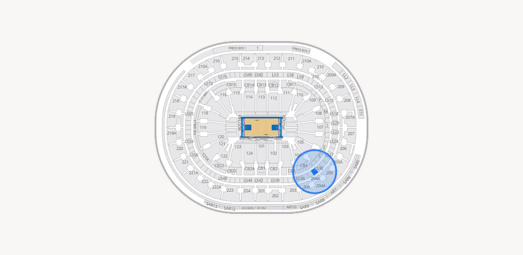 Xfinity Mobile Arena Seating Chart
