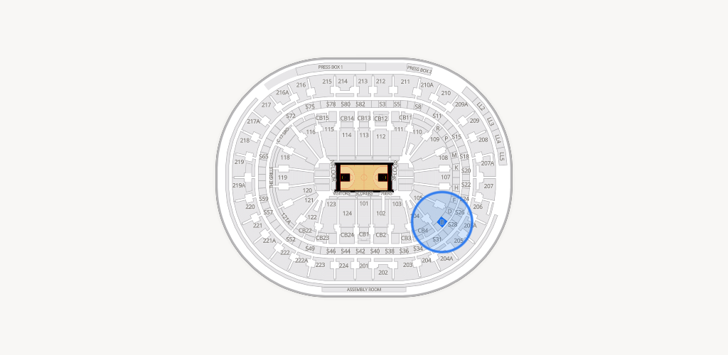 Xfinity Mobile Arena Seating Chart