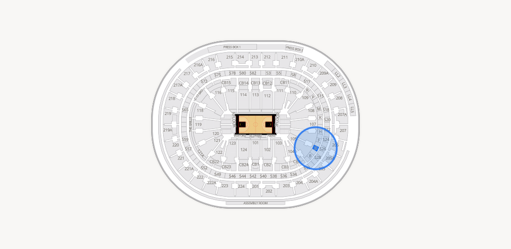 Xfinity Mobile Arena Seating Chart