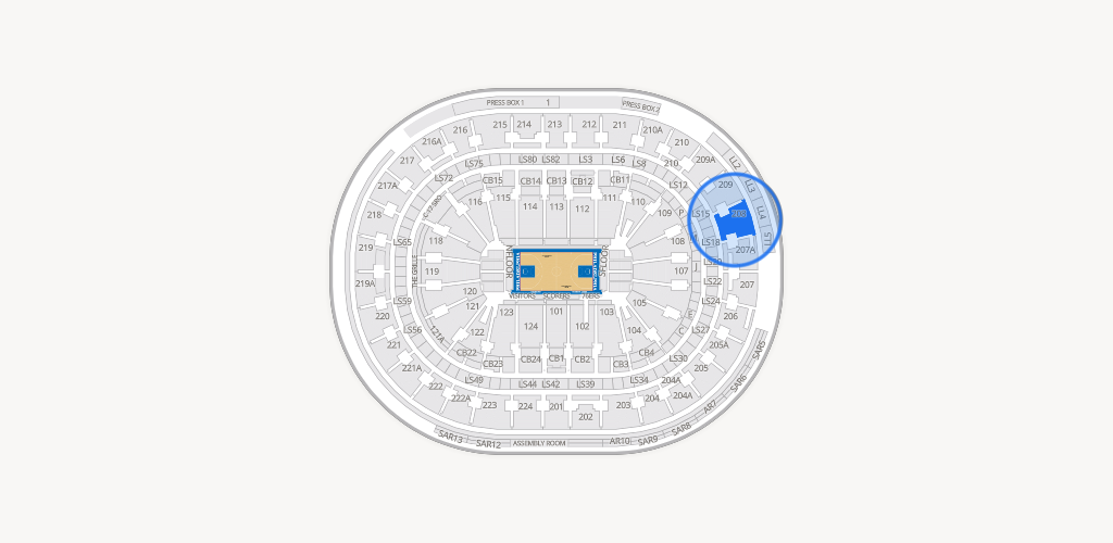 Xfinity Mobile Arena Seating Chart
