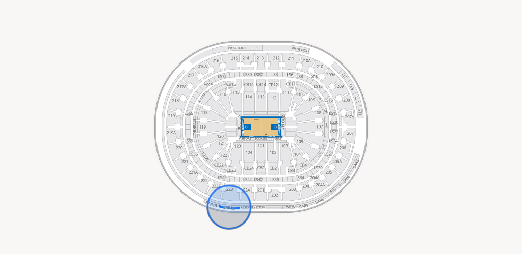 Xfinity Mobile Arena Seating Chart