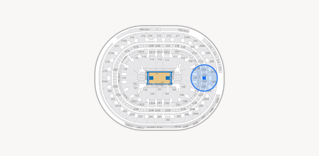 Xfinity Mobile Arena Seating Chart