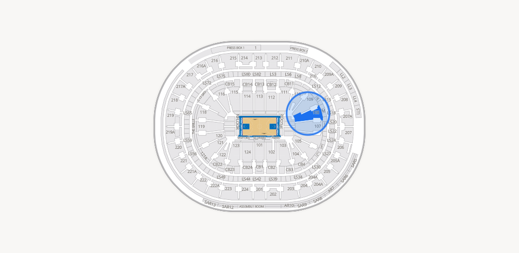 Xfinity Mobile Arena Seating Chart