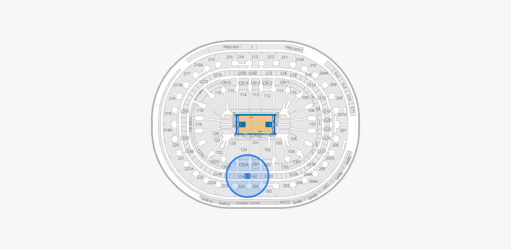 Xfinity Mobile Arena Seating Chart