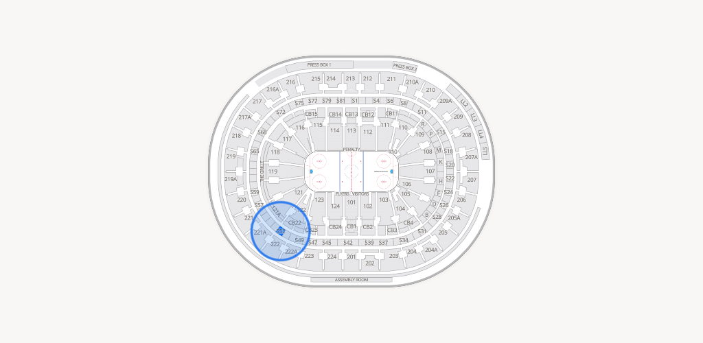 Xfinity Mobile Arena Seating Chart
