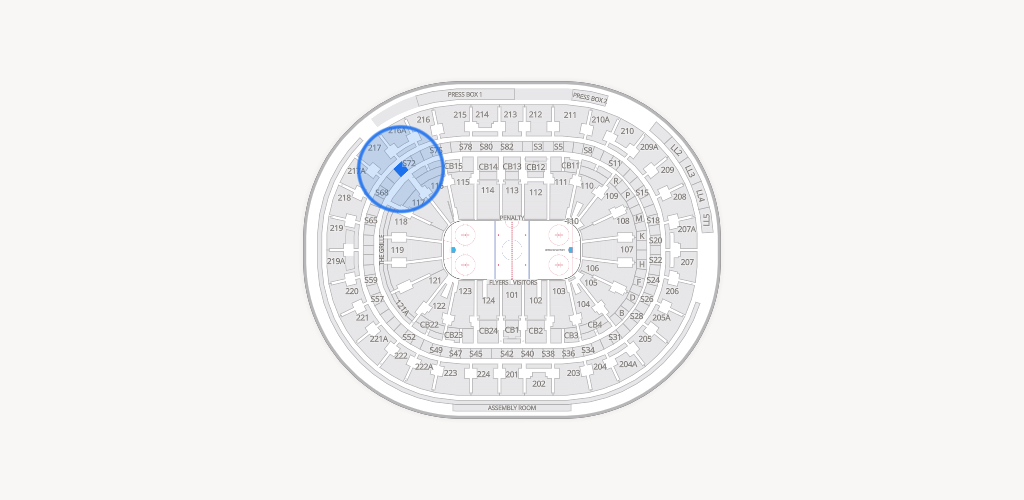 Xfinity Mobile Arena Seating Chart