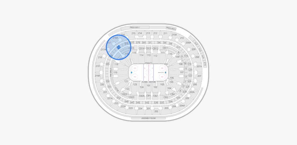 Xfinity Mobile Arena Seating Chart