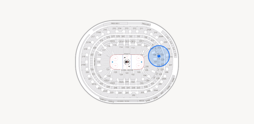 Xfinity Mobile Arena Seating Chart