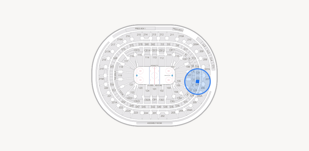 Xfinity Mobile Arena Seating Chart