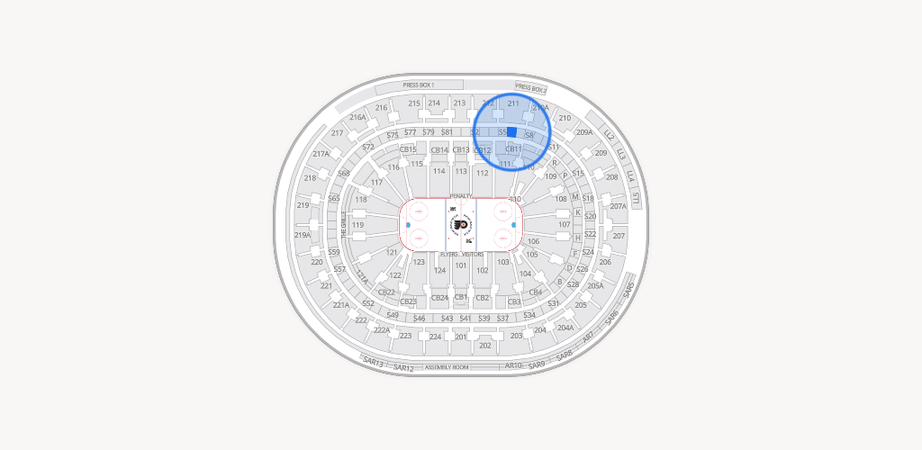 Xfinity Mobile Arena Seating Chart