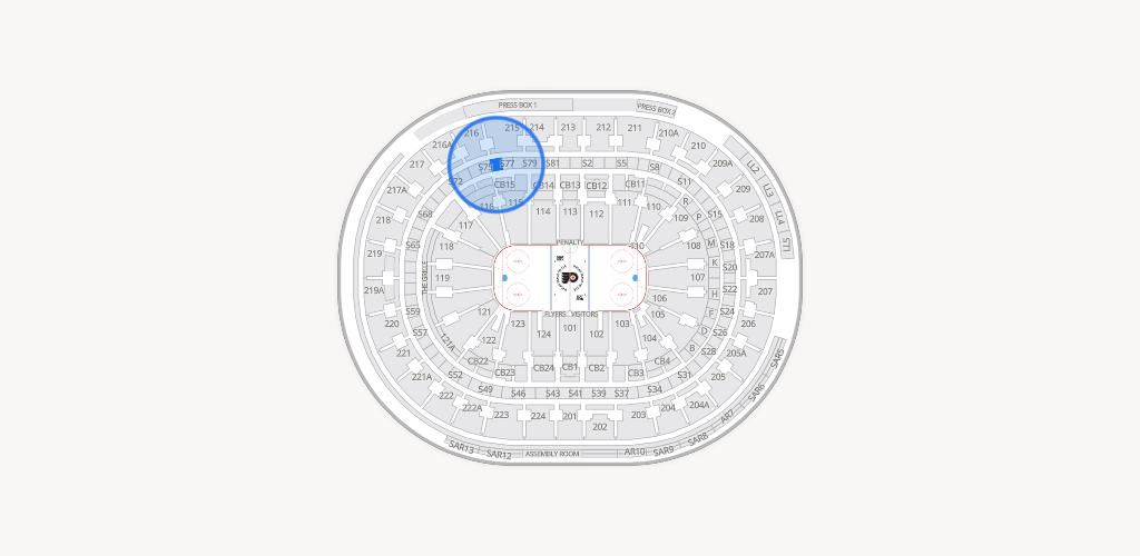 Xfinity Mobile Arena Seating Chart