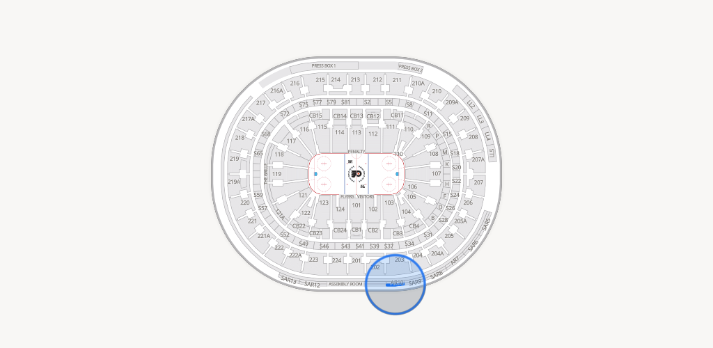 Xfinity Mobile Arena Seating Chart
