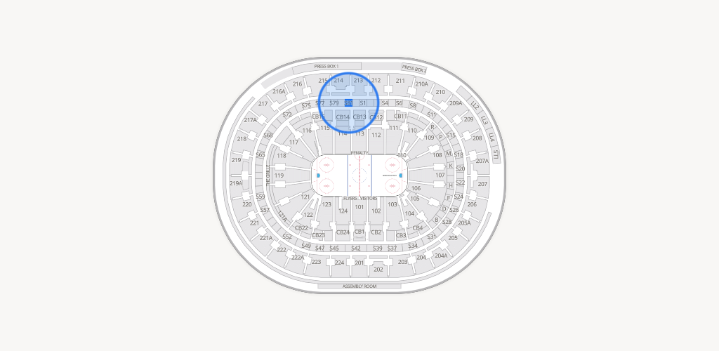 Xfinity Mobile Arena Seating Chart