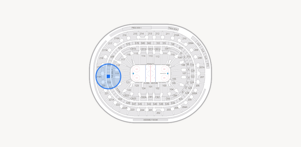 Xfinity Mobile Arena Seating Chart