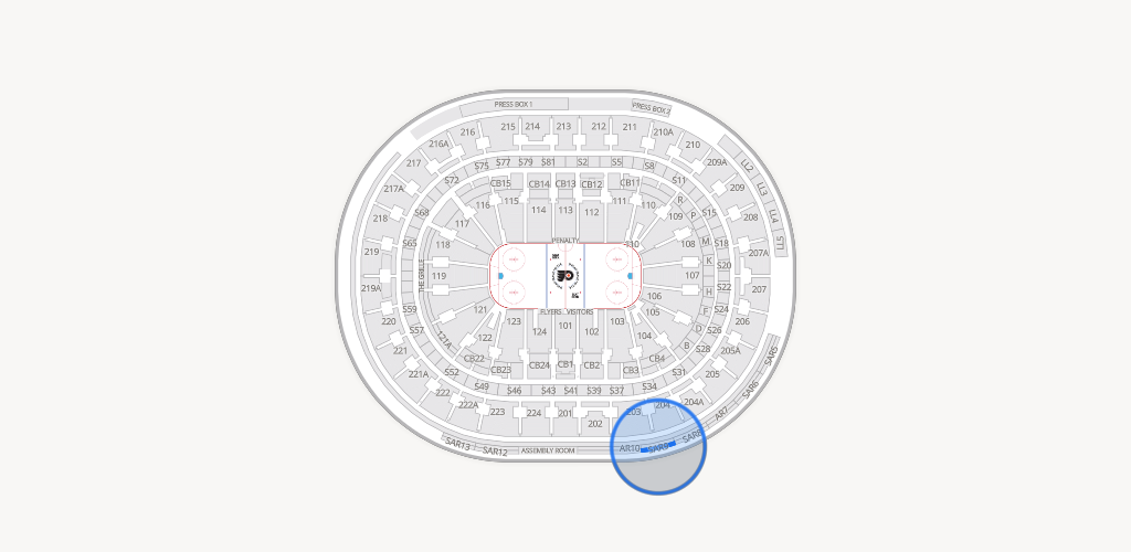 Xfinity Mobile Arena Seating Chart