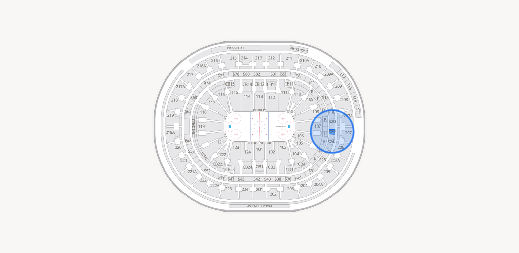 Xfinity Mobile Arena Seating Chart