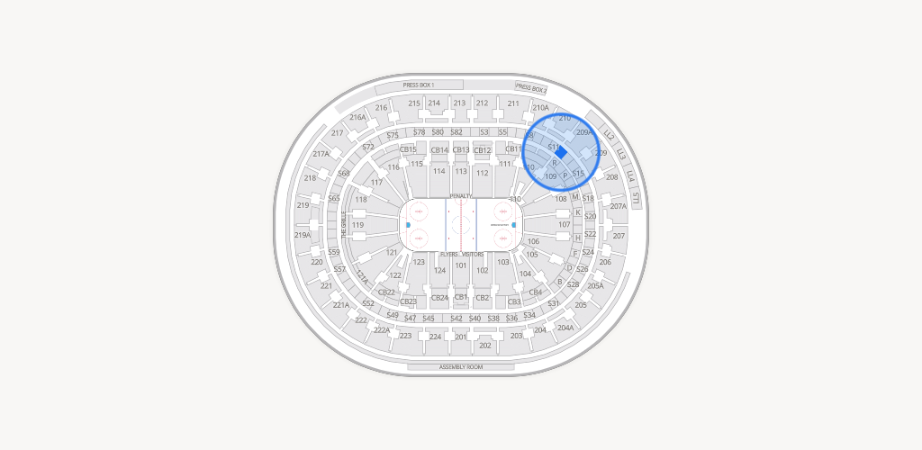 Xfinity Mobile Arena Seating Chart