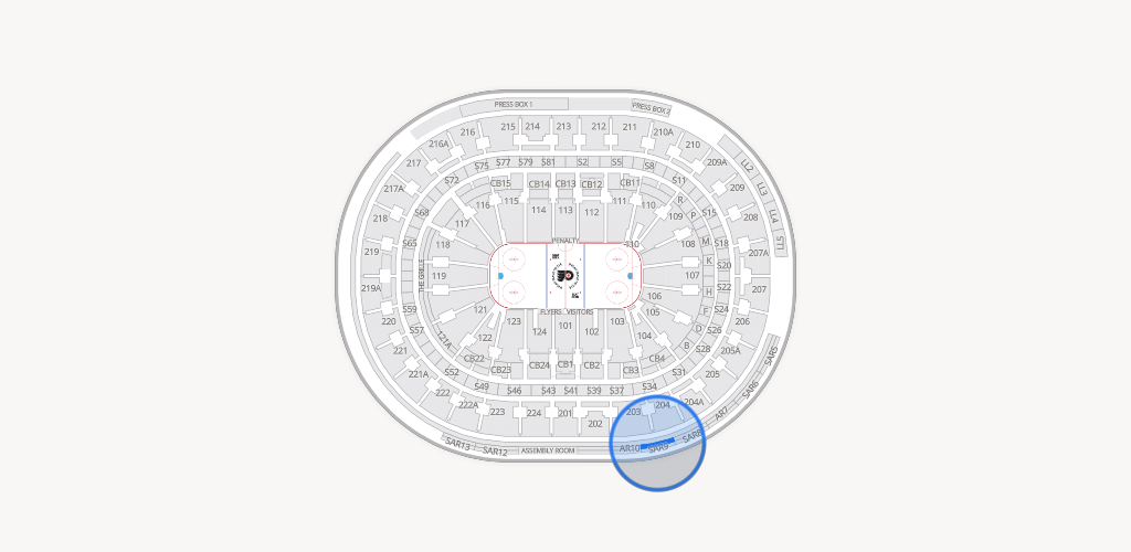 Xfinity Mobile Arena Seating Chart