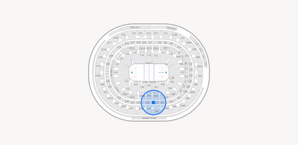 Xfinity Mobile Arena Seating Chart
