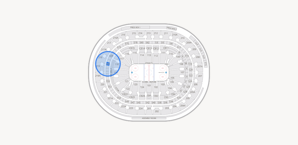 Xfinity Mobile Arena Seating Chart
