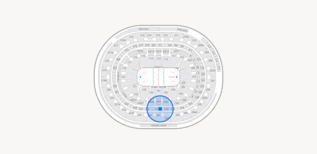 Xfinity Mobile Arena Seating Chart