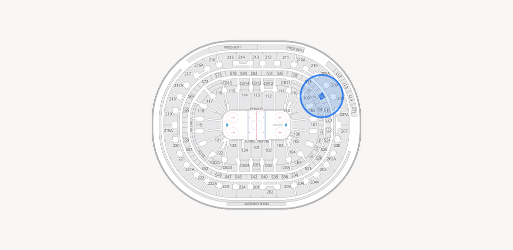 Xfinity Mobile Arena Seating Chart