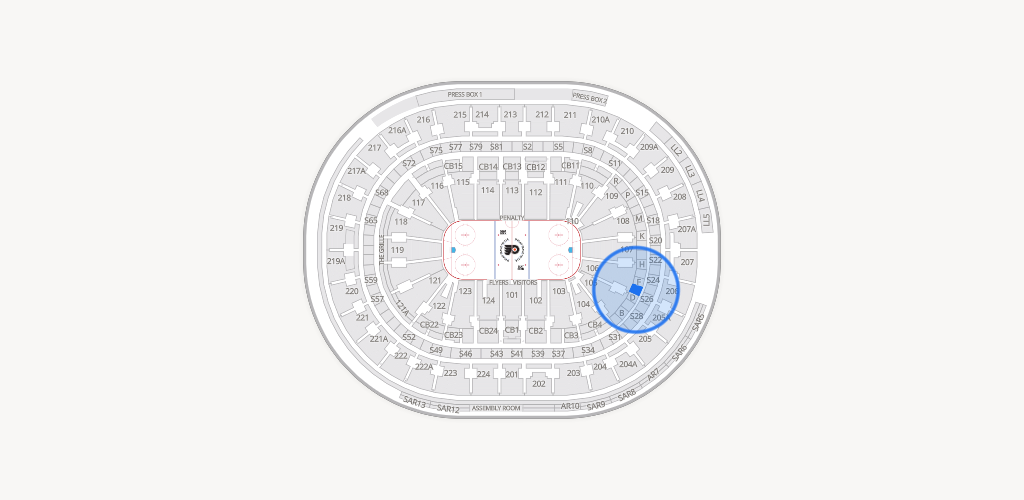 Xfinity Mobile Arena Seating Chart