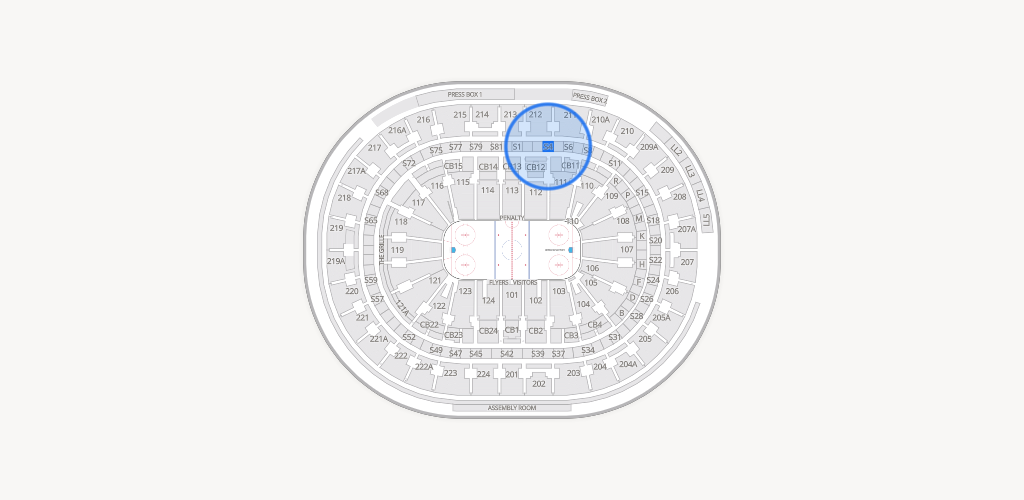 Xfinity Mobile Arena Seating Chart