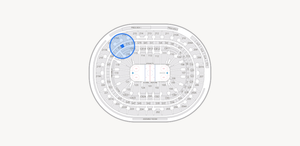 Xfinity Mobile Arena Seating Chart