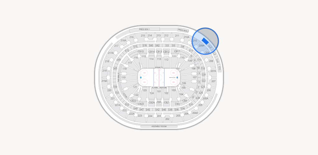 Xfinity Mobile Arena Seating Chart