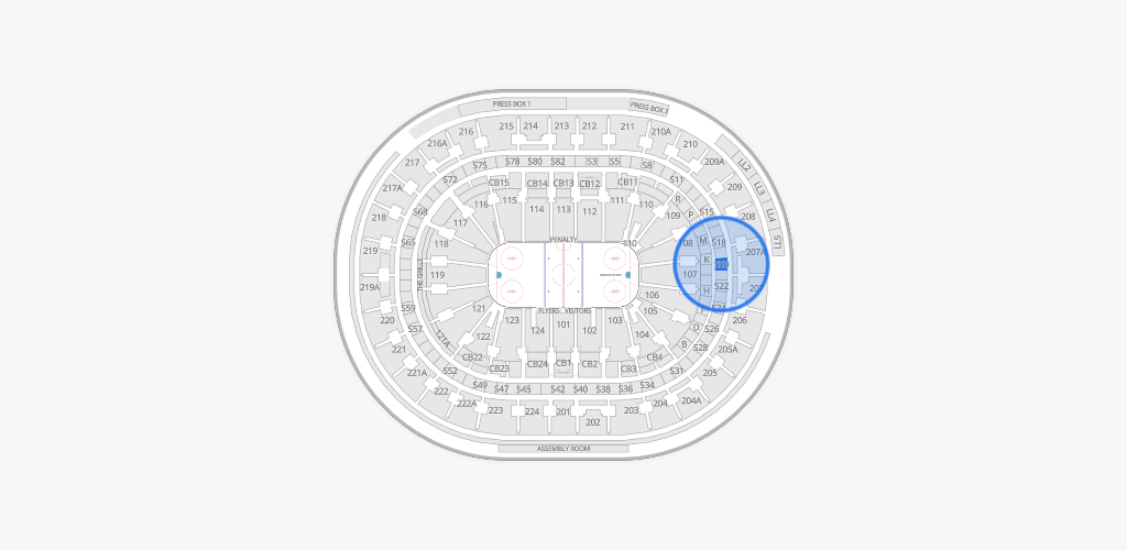 Xfinity Mobile Arena Seating Chart