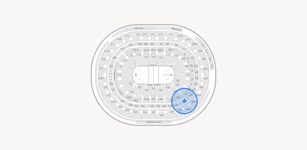 Xfinity Mobile Arena Seating Chart