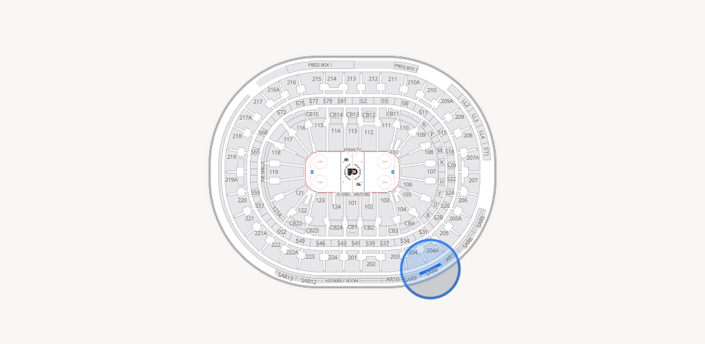 Xfinity Mobile Arena Seating Chart