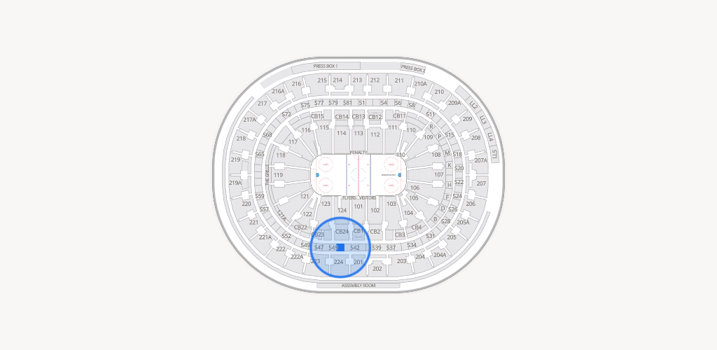 Xfinity Mobile Arena Seating Chart