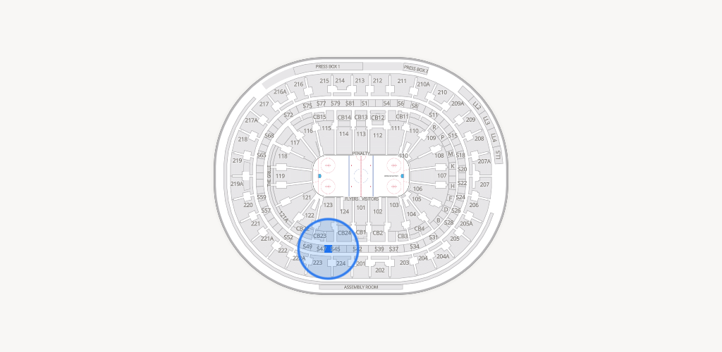 Xfinity Mobile Arena Seating Chart